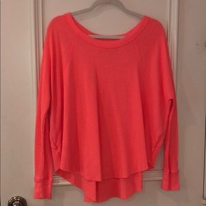 Bright Orange Waffle Top